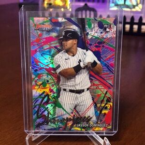 Jasson Dominguez rookie card of the New York Yankees